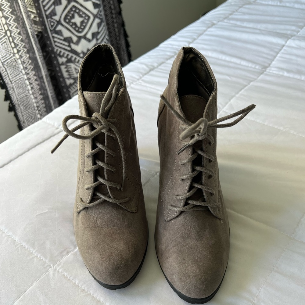 Grey booties
